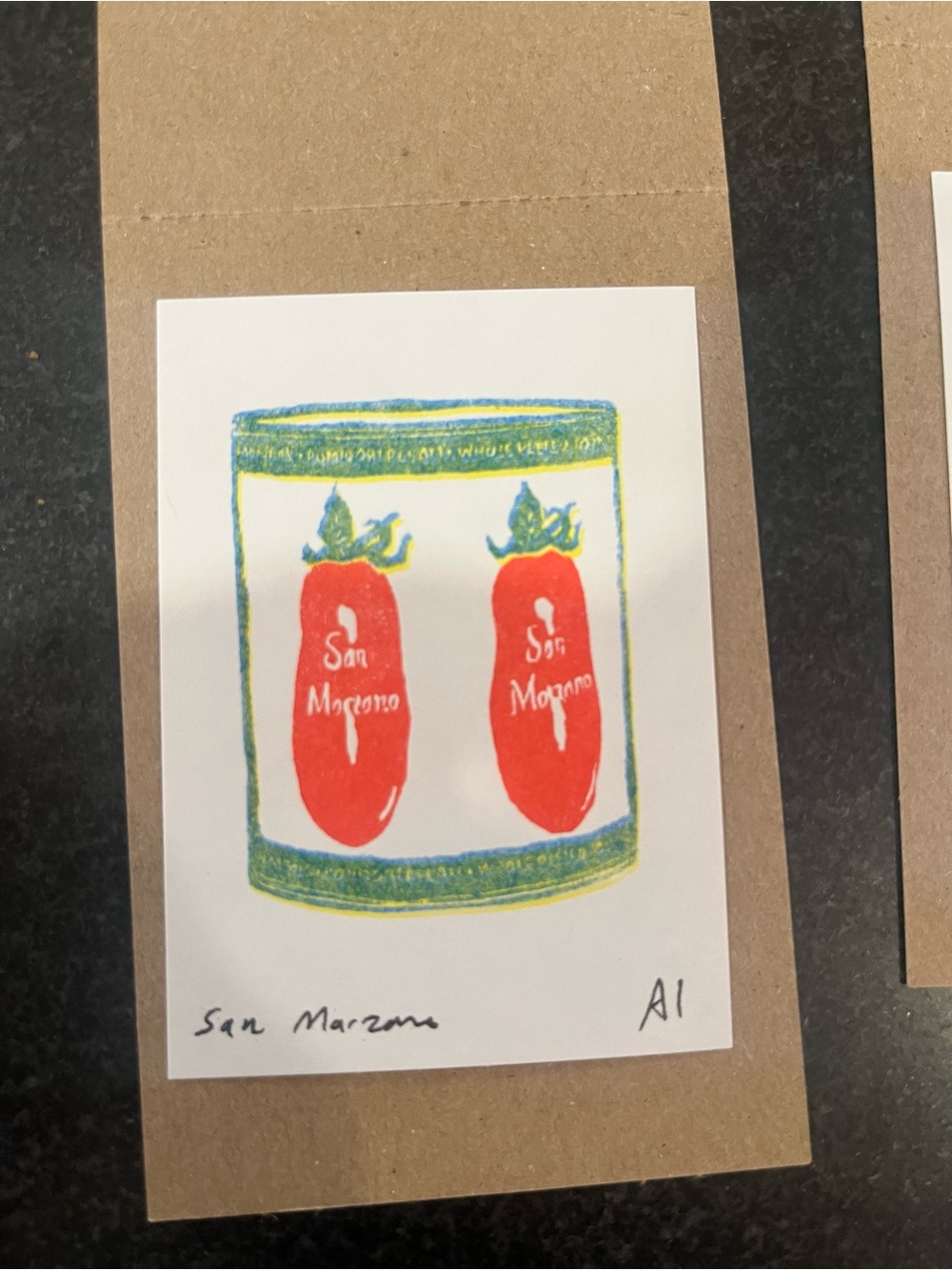 Inciardi San Marzano Tomato Art Print - Red